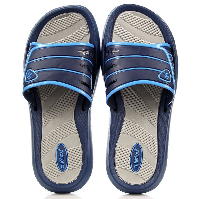 Atletico M ATC204B marineblaue Gummihausschuhe navy blau 1