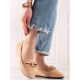 TRENDI Klassische Lords mit einem Bogen beige 2