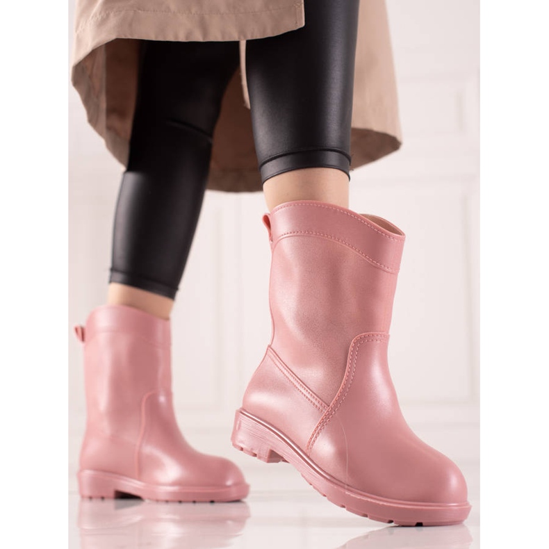 Bona Lässige rosa Gummistiefel 1