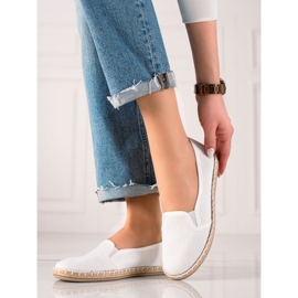 TRENDI Lässige Slipony Espadrilles weiß 1