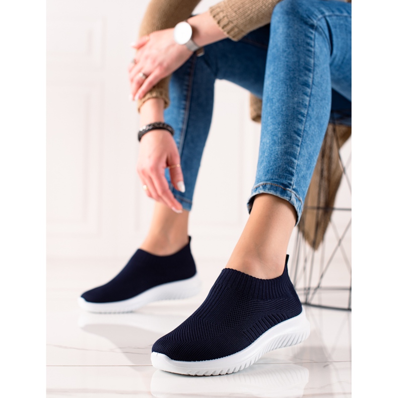 TRENDI Bequeme Slipper navy blau 1