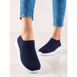 TRENDI Bequeme Slipper marineblau 2