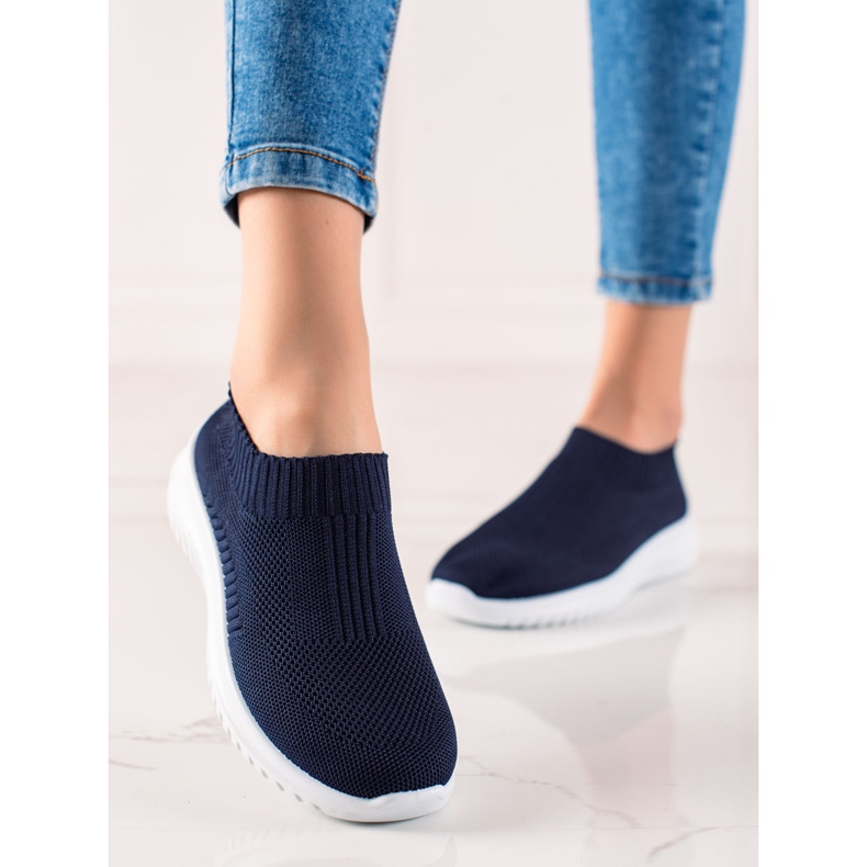 TRENDI Bequeme Slipper navy blau 2