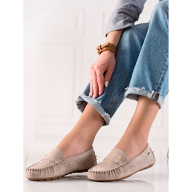 Goodin Lässige Slipper beige 1