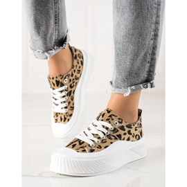 Seastar Modische Sneakers auf breiter Plattform beige schwarz 1