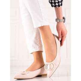 Seastar Beige Ballerinas mit Ornament 1