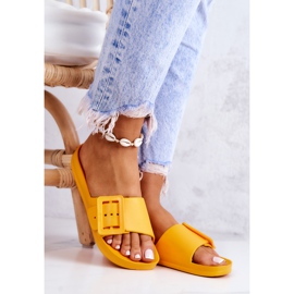 Damen Big Star Hausschuhe mit Schnalle FF274A393 Orange 1