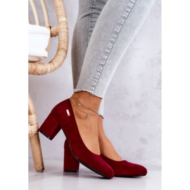 Wildleder Pumps On A Bar Sergio Leone PB178 Burgund rot mehrfarbig 1