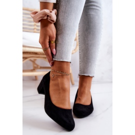 Wildleder Pumps On A Bar Sergio Leone PB291 Schwarz 2