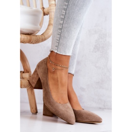 Wildlederpumps Sergio Leone PB411 Beige braun 1