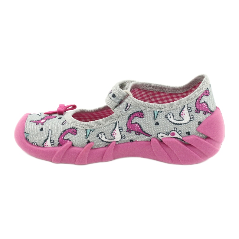 Befado Kinderschuhe 109P204 rosa silber- grau 2