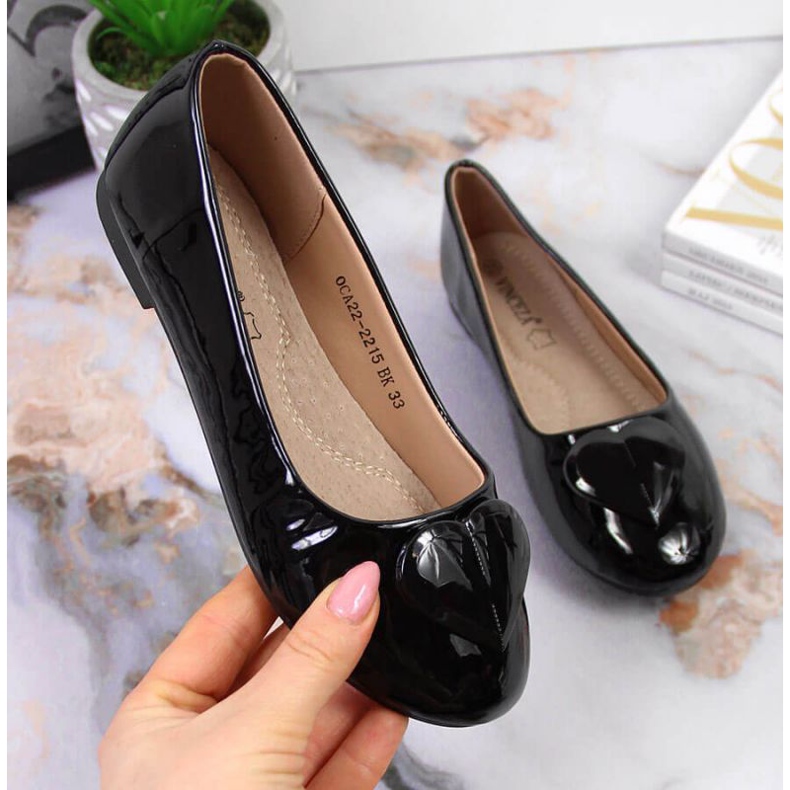 Ballerinas mit Herz Communion Vinceza Jr JAN78A schwarz 1