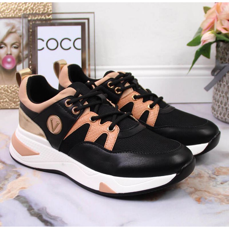 Turnschuhe auf der Plattform Vinceza W JAN79A schwarz 2