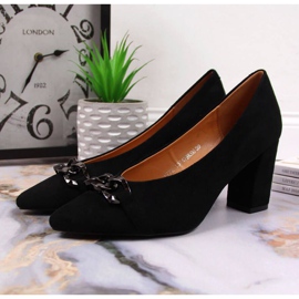 Pumps auf der Post Wildleder Vinceza W JAN80A schwarz 2