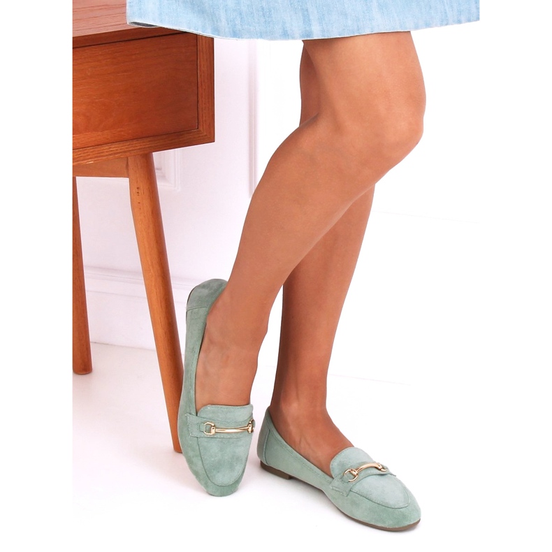 Grün Damen Slipper 88-385 Grün 1