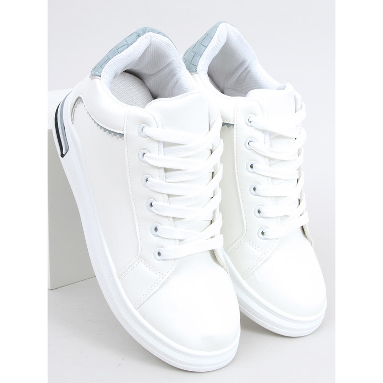 Turnschuhe auf einem versteckten Keil Izumi WEISS / BLAU weiß 1