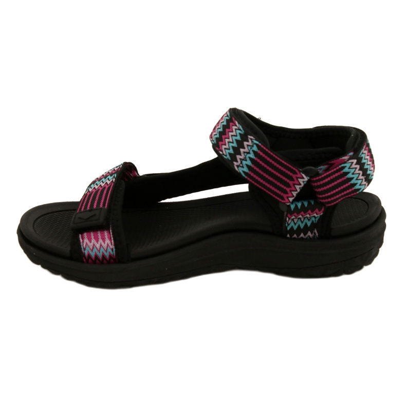 Sportsandale mit Schaumstoffeinsatz Lee Cooper LCW-22-34-0948L schwarz rosa grün 2