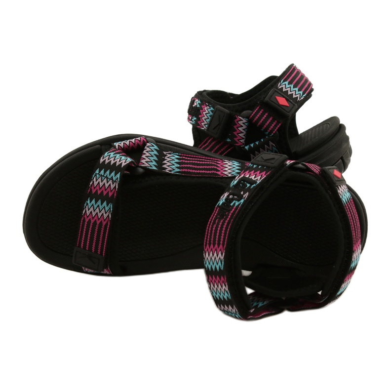Sportsandale mit Schaumstoffeinsatz Lee Cooper LCW-22-34-0948L schwarz rosa grün 5