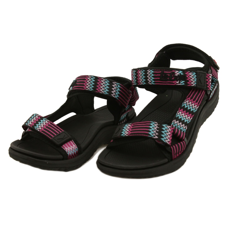Sportsandale mit Schaumstoffeinsatz Lee Cooper LCW-22-34-0948L schwarz rosa grün 3