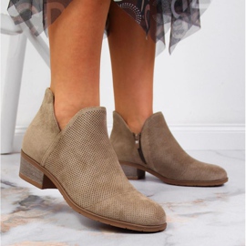 Durchbrochene Stiefel Filippo W PAW319B beige 2