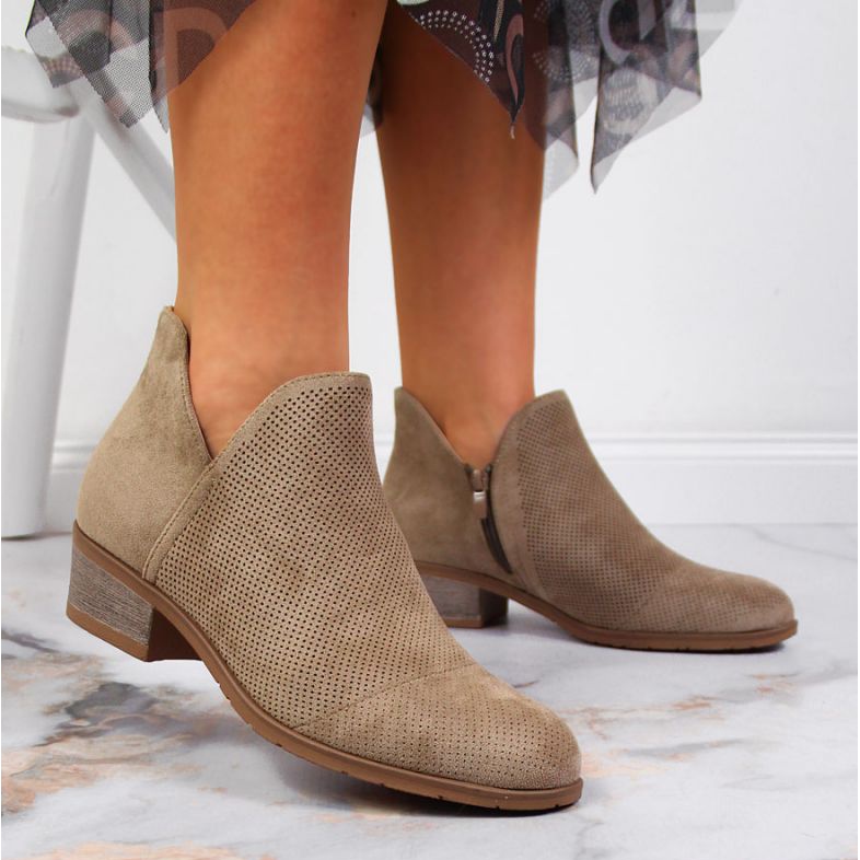 Durchbrochene Stiefel Filippo W PAW319B beige 2