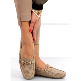 Nisa Khaki Damen-Slipper beige 1