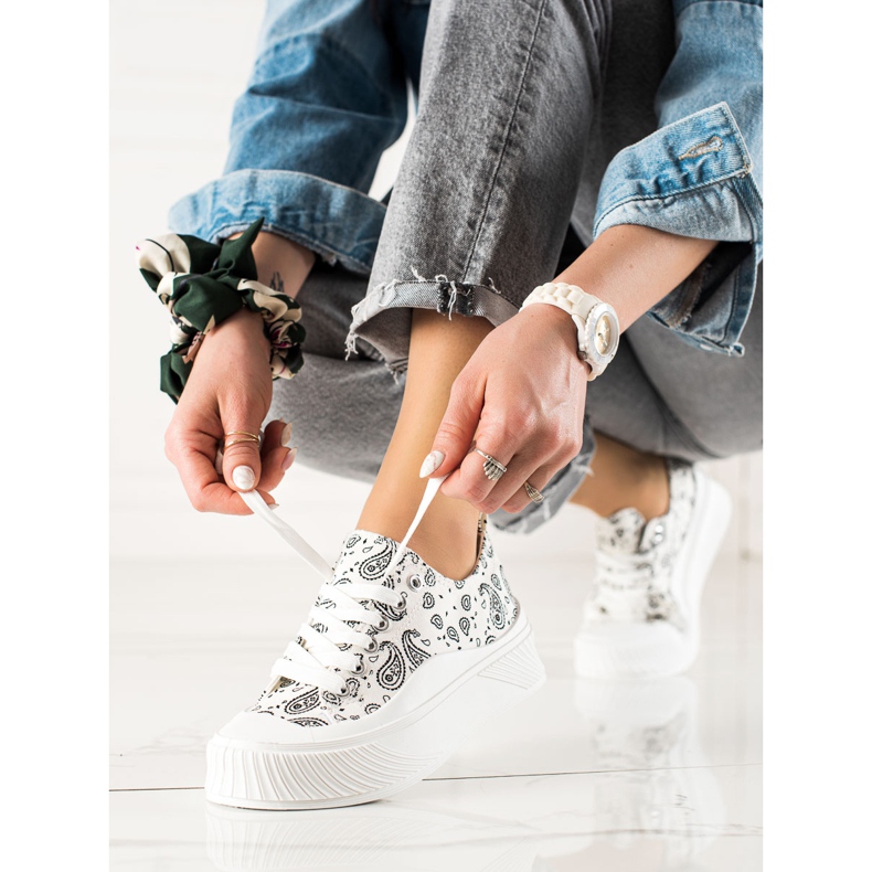 Seastar Mode-Design-Turnschuhe weiß schwarz 1