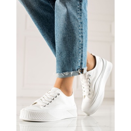 Seastar Weiße Turnschuhe auf der Plattform 2