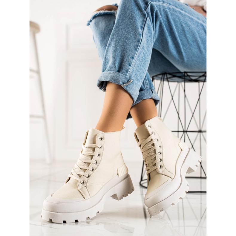 Seastar Modische High Sneakers auf der Plattform beige 1