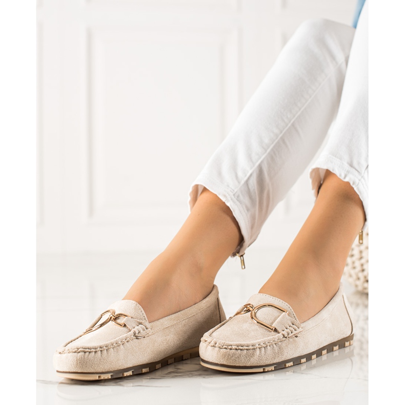 Seastar Lässiger Loafer mit Ornament beige 1