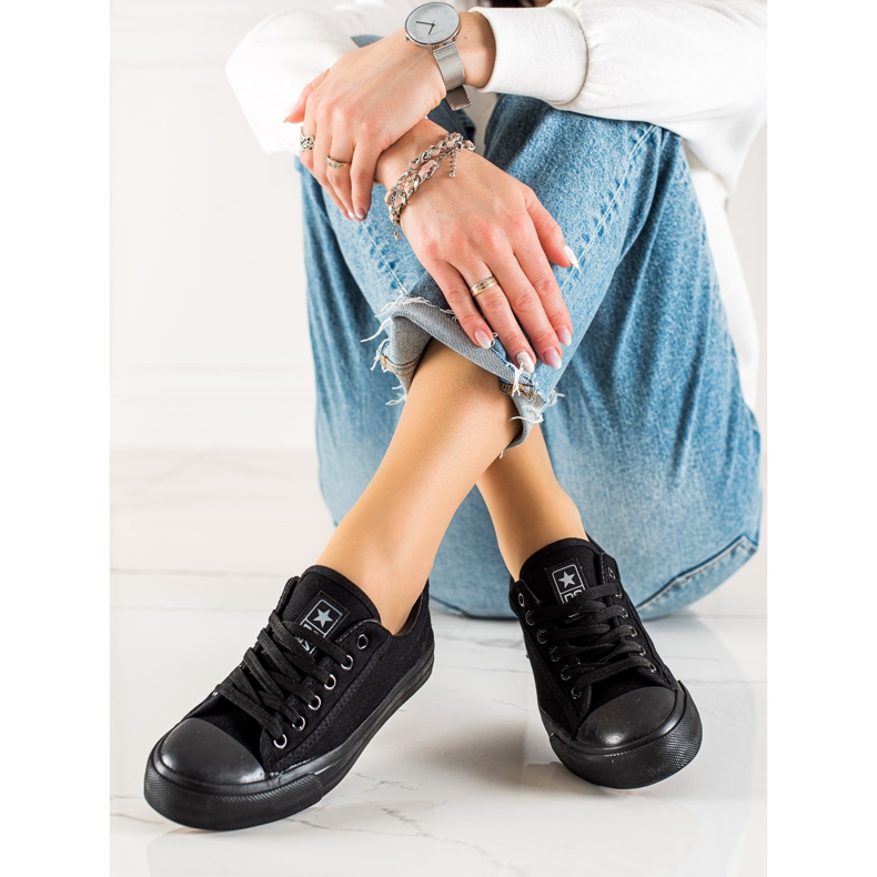 Evento Klassische schwarze Turnschuhe 2