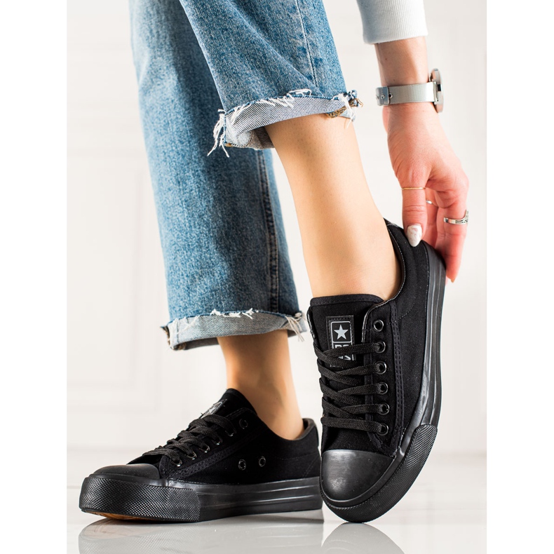 Evento Klassische schwarze Turnschuhe 1