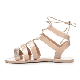 L. Day Römerstiefel aus Gummi braun 1