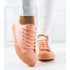 Orange Neon-Hart-Sneakers 1