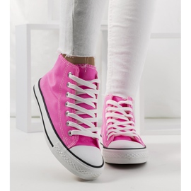Neonpinke Sneakers von Keri rosa 1