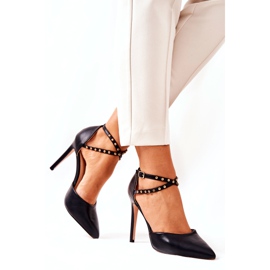 WS1 Stilettos mit Streifen Schwarze Jets Remmes 2