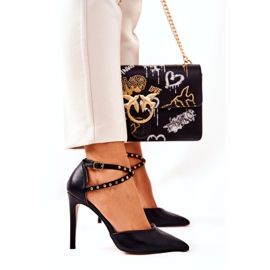 WS1 Stilettos mit Streifen Schwarze Jets Remmes 1