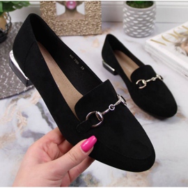 Schwarze Mokassinschuhe mit Sergio Leone W SK360 Dekoration 1