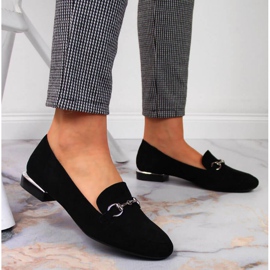 Schwarze Mokassinschuhe mit Sergio Leone W SK360 Dekoration 2