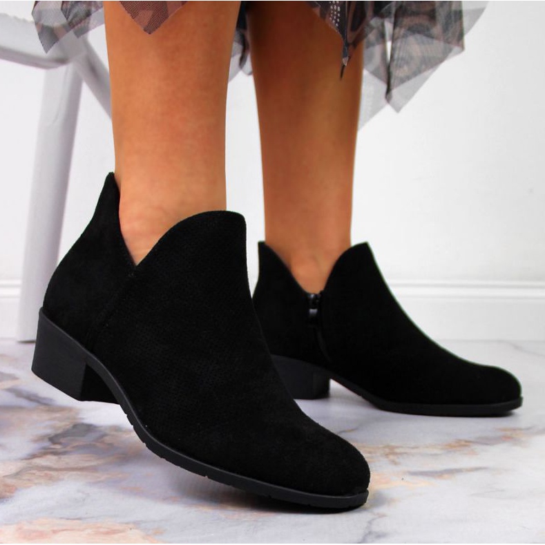 Schwarze Filippo W PAW319A durchbrochene Stiefel 2