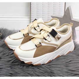 Turnschuhe auf der Plattform Potocki W WOL55 Creme beige 2