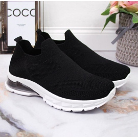 Sportschuhe zum Hineinschlüpfen Potocki W WOL57A schwarz 2