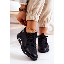 Vinceza Sportschuhe Sneakers Slip-on Schwarz Marvene 1