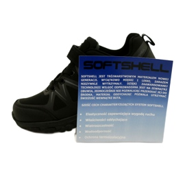 American Club Amerikanische Softshell-Sportschuhe mit Klettverschluss WT95/22 Schwarz 5