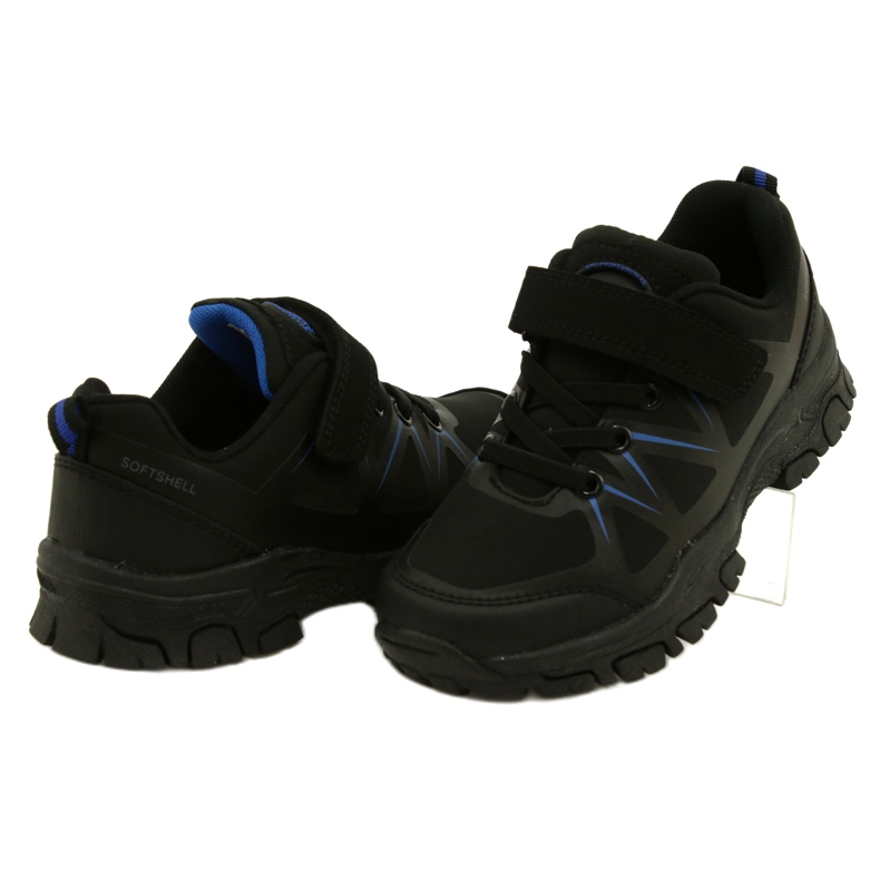 American Club American Softshell Sports Schuhe für Klettverschluss WT94/22 Schwarz 4