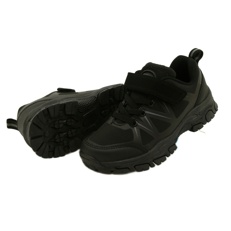 American Club American Softshell Sports Schuhe für Klettverschluss WT94/22 Schwarz 5