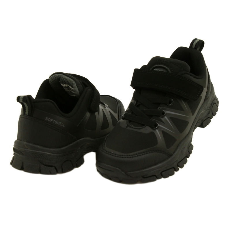 American Club American Softshell Sports Schuhe für Klettverschluss WT94/22 Schwarz 4