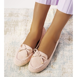 Rosafarbene Damenmokassins von Santoro 2