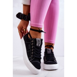 Damen Sneakers Big Star JJ274098 Schwarze Turnschuhe 1