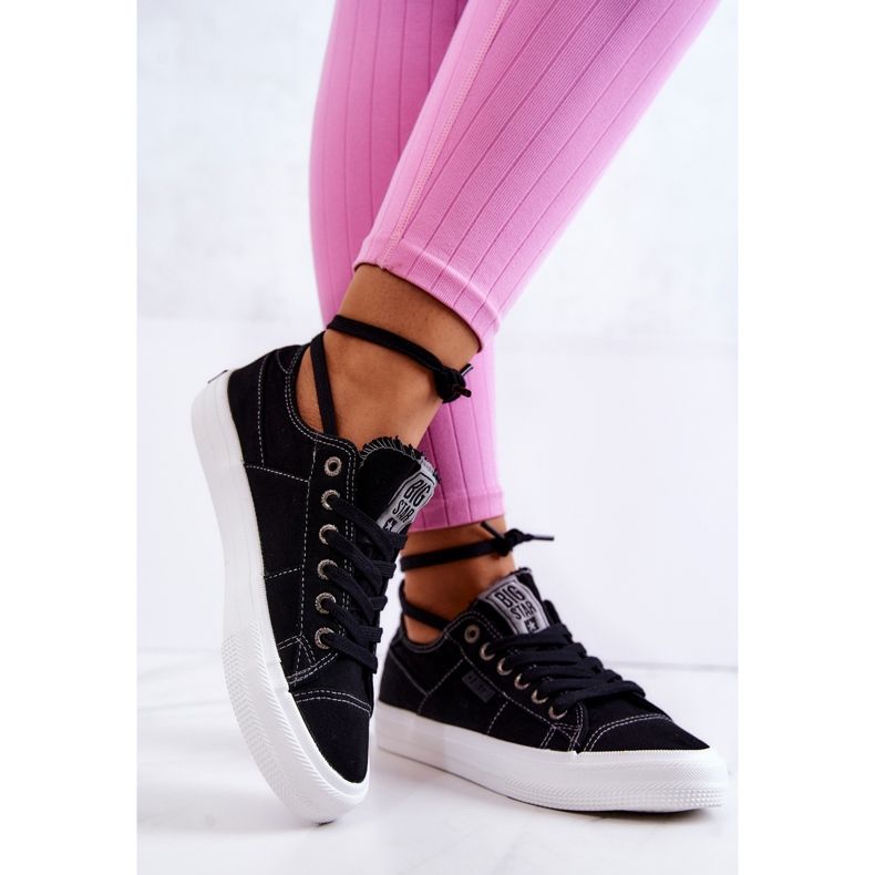 Damen Sneakers Big Star JJ274098 Schwarze Turnschuhe 2